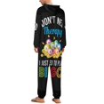 thumbnail image 6 of I Just Need To Play Bingo Unisex Adult Onesie Pajamas with Pockets for Women Men Hooded Loungewear, 6 of 8