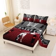 thumbnail image 2 of Erosebridal Boys Basketball Gamer Full Size Sheets 4-Piece,Sport Theme Bed Sheets For Teens, 2 of 5