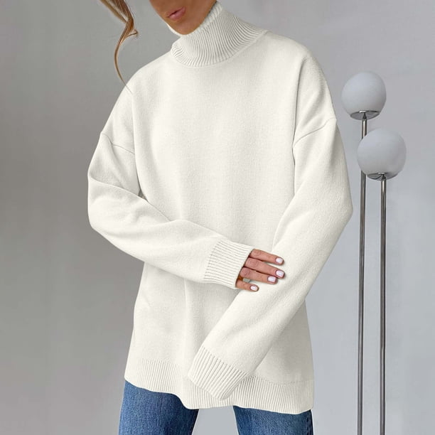 ICHUANYI Liquidación Suéter de manga larga con cuello redondo para mujer ICHUANYI WER202308173886