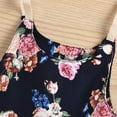 thumbnail image 4 of KkSLirnhs 12-18 Months Baby Clothing Sets Outfits Set Summer Baby Girls Flowers Straps Sleeveless Jumpsuit Casual Bodysuit Clothes Black, 4 of 9