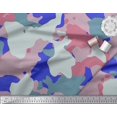 thumbnail image 3 of Soimoi Crepe Silk Fabric Multicolor Camouflage Print Sewing Fabric Yard 42 Inch Wide, 3 of 3