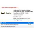 thumbnail image 2 of Intake Manifold Adjuster Linkage - Compatible with 2019 - 2022 Mercedes-Benz Sprinter 3500XD 3.0L V6 2020 2021, 2 of 2