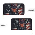 thumbnail image 3 of Wallets for Men With Money Clip, Modern USA Deer Head Mens Wallet With Credit Card Holder Gifts for Men, 3 of 7