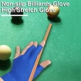 thumbnail image 4 of comerut 1Pc Billiards Glove Soft Breathable High Elastic Non-Slip Left-hand Three Finger Billiard Pool Glove Sports Supplies, 4 of 7