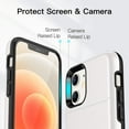 thumbnail image 6 of JETech Wallet Case for iPhone 12/12 Pro 6.1-Inch with Card Holder, Dual Layer Shockproof Protective Phone Cover, Sliding Hidden Slot (White), 6 of 7