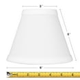 thumbnail image 2 of Home Concept 3x6x5 Chandelier White Linen Clip-On Lampshade, 2 of 6
