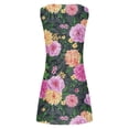 thumbnail image 5 of SMihono Robe d'Été Grande Taille pour Femmes 2023 Mode Aguichant Vintage à Col Rond Sans Manches Imprimée Robes Rondes, 5 of 5