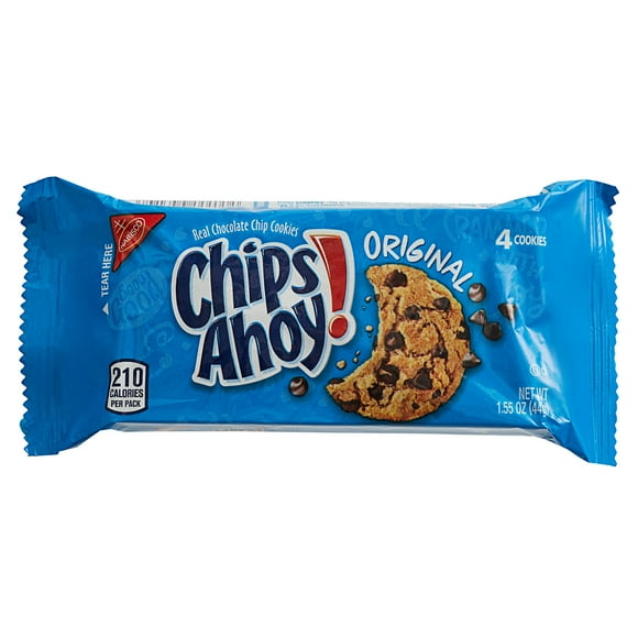Nabisco Chips Ahoy! 1.55 oz. Chocolate Chip Cookie Snack Packs - 48/Case