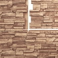 thumbnail image 5 of Ekena Millwork 48 5/8"W x 24 3/4"H x 1 1/4"D Cascade Stacked Stone, EverStone Faux Stone Siding Panel, Wheat Field, 5 of 9