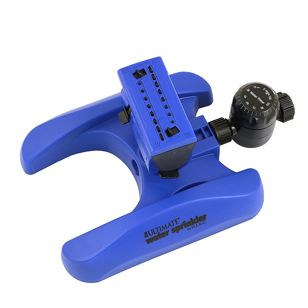 Ultimate Water Sprinkler with Shut-off Timer, Blue by HISC, Inc.