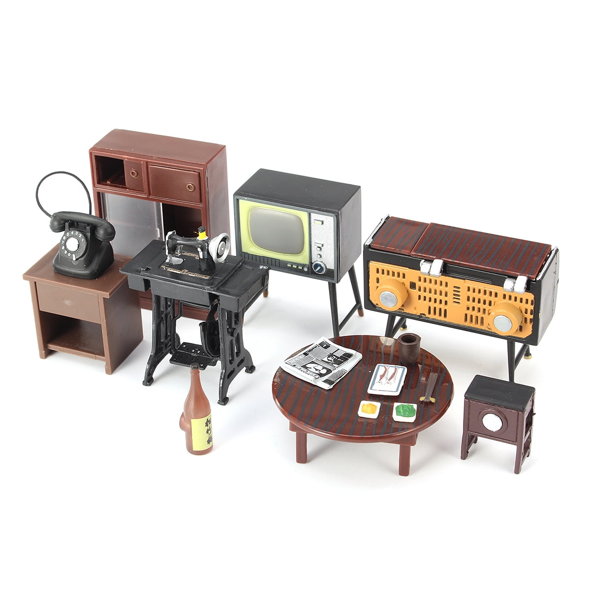 vintage miniature dollhouse furniture