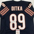 thumbnail image 2 of Autographed/Signed Mike Ditka Chicago Blue Football Jersey JSA COA, 2 of 4