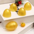 thumbnail image 3 of 24 piezas de huevos de oro vacíos de dorado huevo de plástico para envoltura de juguete huevo huevo huevo huevo, 3 of 7