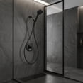 thumbnail image 6 of Wowow Single-Handle 7 -Spray Wall Mount Shower Faucet 1.8 GPM with Adjustable Head in Matte Black (Valve Included), 6 of 9