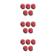 thumbnail image 1 of Flores de loto artificiales Advancent 5 piezas elegante para decoración interior/exterior rojo brillante, 1 of 6