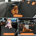 thumbnail image 5 of Dog Hammock for Car with Mesh Window, 600D Oxford Waterproof Nonslip Durable Seat Protector for Back Seat for Car Truck SUV(54" W x 58" L), 5 of 8