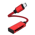 thumbnail image 1 of USB Type-C Micro USB card reader to SDTF connection memory camera photo transfer adapter for phone desktops laptops, 1 of 1