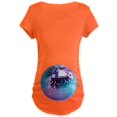 thumbnail image 1 of CafePress - Disco Ball Graphic Maternity Dark T Shirt - Maternity Dark T-Shirt, 1 of 1