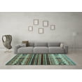 thumbnail image 3 of Ahgly Company Indoor Rectangle Abstract Light Blue Contemporary Area Rugs, 2' x 3', 3 of 4