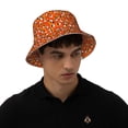 thumbnail image 6 of Daiia Funny corn spider web Pattern Bucket Hat - Trendy Cotton Sun Hat for Beach, Golf, Fishing - Fun Outdoor Vacation Boonie for Men and Women, 6 of 9
