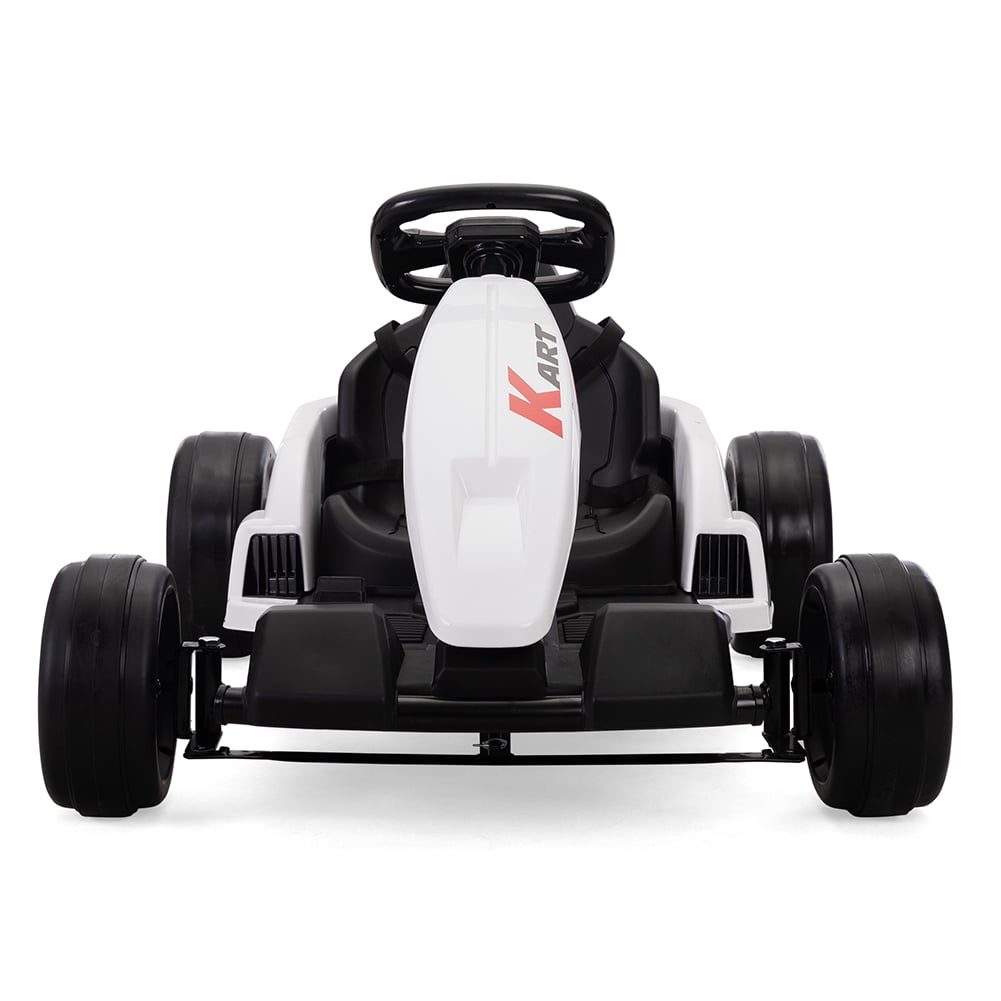 Kadyn Kart Ride On, Outdoor Ride-on Toy for Kids Aged 4-16, Kids Racing Car with MP3, Black and White Kadyn Kart Ride On, Outdoor Ride-on Toy for Kids Aged 4-16, Kids Racing Car with MP3, Black and White