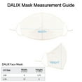 thumbnail image 2 of DALIX Skin Tone Cloth Face Mask 3 Layer Filter Pocket Nose Piece in Porcelain - S-M, 2 of 6