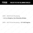 thumbnail image 2 of MAX Advanced Brakes - Brake Kit For 2015-2023 Ford Mustang| Carbon Ceramic Brake Pad and Rotor Kit Front and Rear| Daily Driving OE Replacement Brake Rotors, 2 of 9