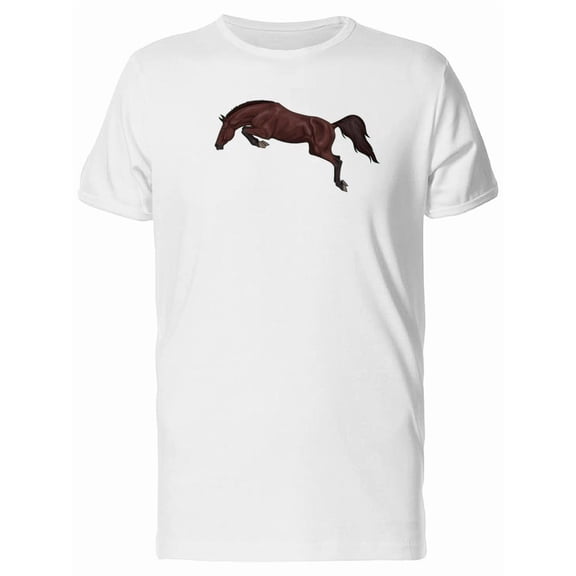 Cartoon Of Jumping Horse Tee Men's -Image by Shutterstock