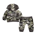 thumbnail image 1 of Ensemble de Tenues pour Bébés Garçons, Chandail à Capuchon à Manches Longues Camouflage, Hauts et Pantalons Longs, 1 of 6