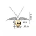thumbnail image 2 of Harry Potter Golden Snitch Collar Oro para Harry Potter Fans Colección de regalos o decoraciones Mágico Cosplay Disfraz Joyería Regalo Hombres y mujeres Regalo creativo, 2 of 4