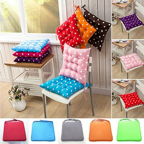 SPRING PARK Square Polka Dot Seat Cushion, Pillow Seat Soft Chair Pad Floor Cushion for Yoga Meditation Living Room Balcony Office Outdoor