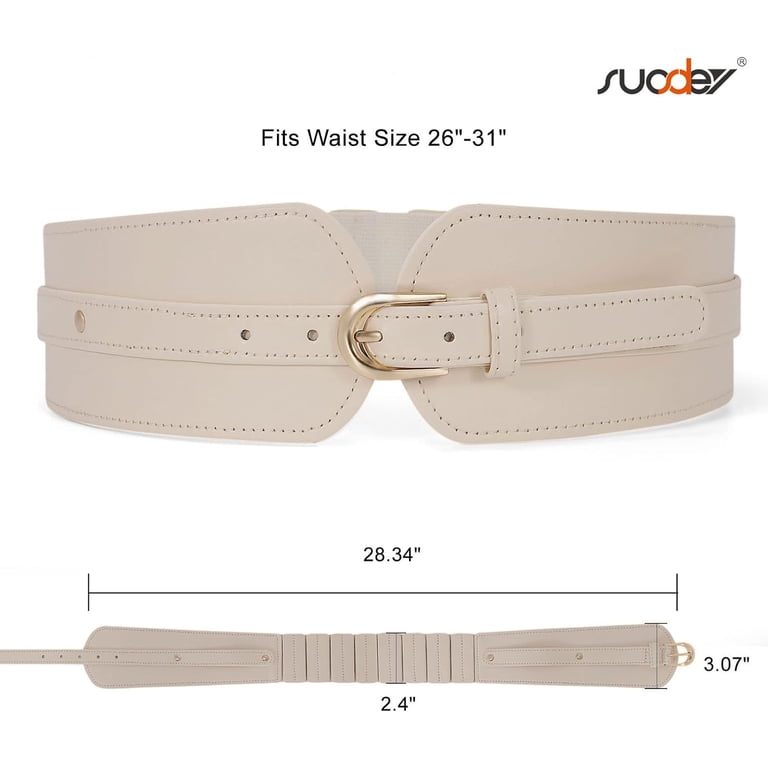 Wide Elastic Waist Stretch Cinch Belt for Dresses Ladies 2.4\