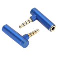 thumbnail image 2 of 2pcs 3.5mm Male To Female O Adapter Right Angle Stereo Headphone Cable Jack Plugblue, 2 of 5