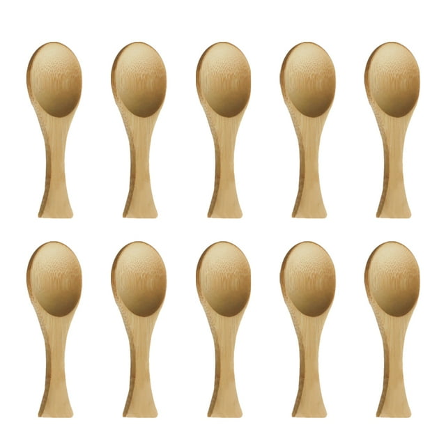 MasteelfCA 10pcs Mini Short Handle Spoon Teaspoon Kitchen Condiments Scoop Small Coffee Spoons Teaware Accessories for Home Office