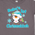 thumbnail image 4 of Inktastic Baby's 1st Chrismukkah with Cute Baby Penguin and Snowflakes Boys or Girls Toddler T-Shirt, 4 of 5