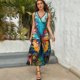 thumbnail image 5 of Vestido De Noche De Lujo Sin Mangas Para Mujer, Watercolor Butterfly Vestido De Fiesta, 5 of 5
