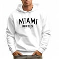 thumbnail image 2 of Men's 100% Cotton MIAMI Hoodie 330g Thick Pocket Hood, 2 of 16