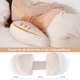 thumbnail image 3 of Almohada de maternidad Almohada de maternidad en forma de U para personas que duermen de lado, oro blanco, 3 of 4