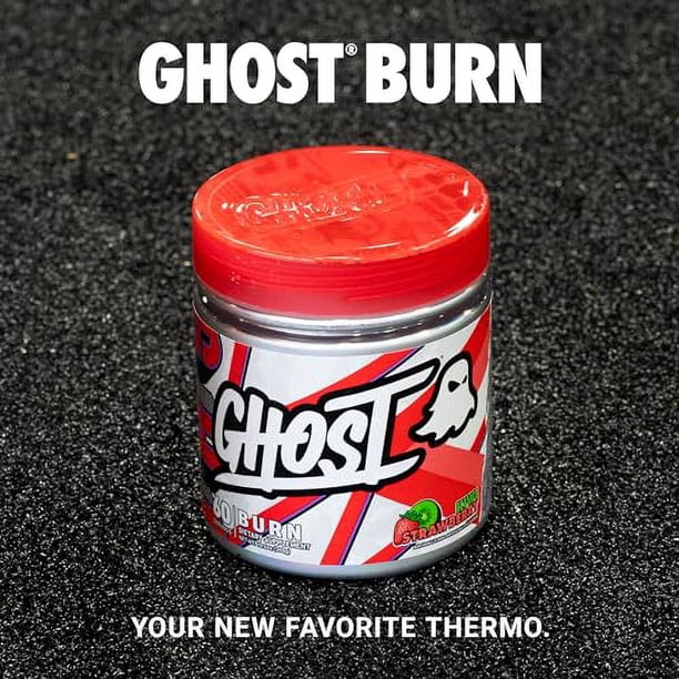 GHOST Burn Polvo para controlar el peso, kiwi fresa (60 porciones) -  Suplemento de apoyo al metabolismo y la energa para hombres y mujeres -  Cafena natural, L-carnitina y L-tirosina - Sin