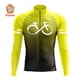 thumbnail image 4 of Jersey de ciclismo de la serie Gradient Color 2023, uniforme de ciclismo de montaña de manga larga para hombre, ropa térmica de polar para bicicleta de carretera, 4 of 5