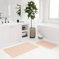 thumbnail image 4 of Memory Foam Bath Mat Non Slip Bathroom Rug, Beige Shower Floor Mat Super Absorb Machine Washable, Quick Dry Cozy Velvety Bath Rugs for Bathroom Toilet Bedroom (Beige, 50cm*80cm), 4 of 7
