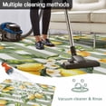 thumbnail image 5 of Spring Lemon Outdoor Rug 5x7 Ft - Reversible Patio Rug Outdoor Camping Rugs, Botanical Plants Sage Green Stripes Washable Indoor Outdoor Area Rugs, Non-Slip Outdoor Carpet Runner for Deck/Porch, 5 of 8