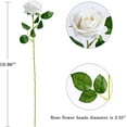 thumbnail image 4 of 12PCS Artificial Roses Silk Flowers Fake Roses Bouquet Long Stem for Home Wedding Decoration Party (Wine), 4 of 5