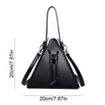 thumbnail image 3 of Triangle Crossbody Bag Personalized Shoulder Handbag with Drawstring Closure Convertible Carry Style Everyday Purse for Commuting Shopping Dating Travel Outdoor Use Home Outdoor Daily Carry, 3 of 7