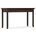 thumbnail image 6 of Simpli Home Amherst Solid Wood Transitional 54 inch Wide Desk with 30 inch Wide Bookcase in Russet Brown (Set of 2), 6 of 12