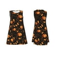 thumbnail image 7 of Wukai Halloween With Pumpkins Print Women's Sleeveless Dress, Loose Fit Casual Dress for Women, Comfortable Sleeveless Summer Dress, 7 of 7