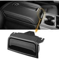 thumbnail image 3 of Center Console Latch for 2014-2020 Chevy Silverado Suburban Tahoe,GMC Sierra Yukon, Plate Armrest Lid Lock Replace 22792217 22861304,Black, 3 of 6