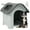 Gray, variant on Dextrus Folding Large Dog House Outdoor Plastic Doghouse with Adjustable Skylight and Elevated Base Water Resistant Pet House for Small, Medium, and Large Dogs