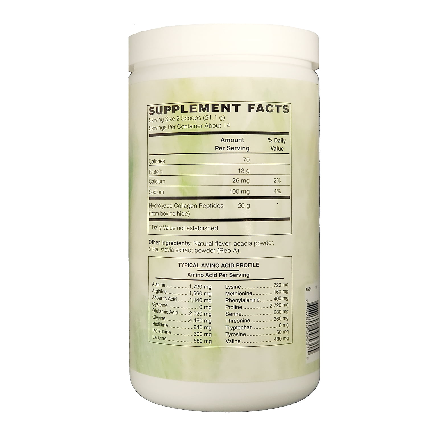 Holly Hill Health Foods Collagen Peptides, 20 Grams Type 1 & 3, Vanilla Flavor, 10.42 Ounce