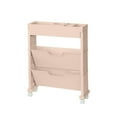 thumbnail image 1 of GFHFHITJ Storage Rack 3-layer Rolling Utility Car, Mobile Bookshelf, Multifunctional Mobile Bookshelf with Lockable Casters, Suitable for Learning, Office, Kitchen, Classroom, 1 of 4